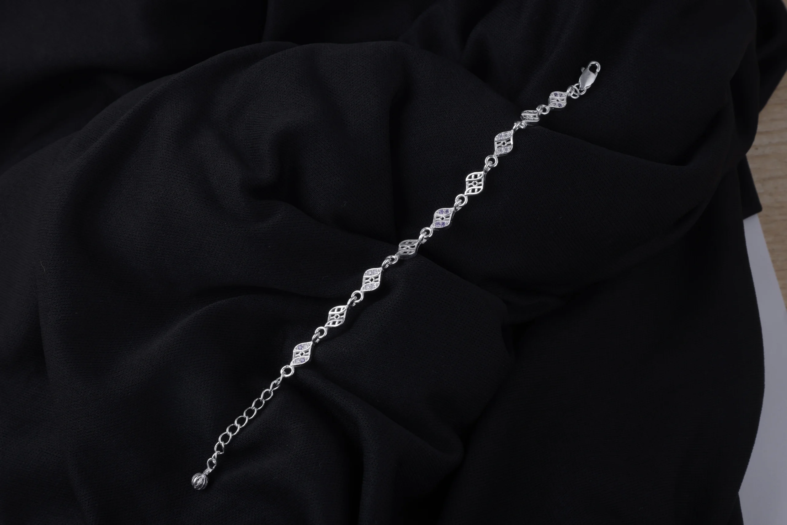 Ethereal Lace Silver Bracelet